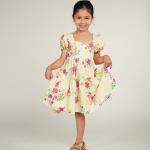 Yellow floral dress