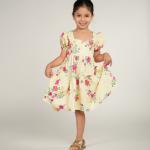 Yellow floral dress